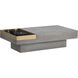 Quill 51 X 27.5 inch Grey / Antique Brass Coffee Table